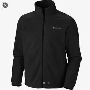 Columbia Fleece Zip-up Jacket Size LRG Black